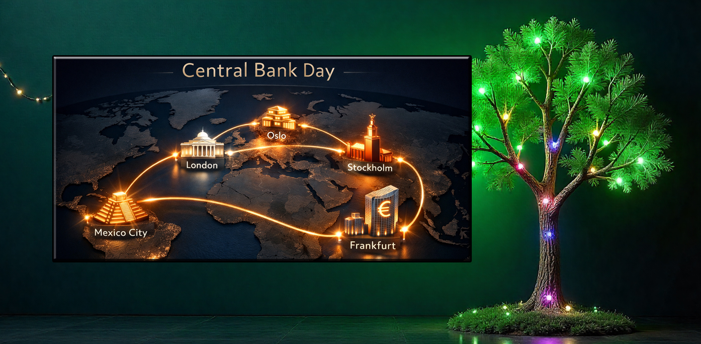 Amanhã destacamos BCE e outros bancos centrais